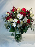 White and red design