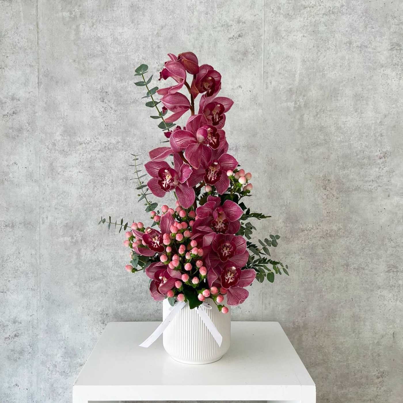 Luxury Cymbidium Orchid Arrangement – Same Day Delivery Los Angeles