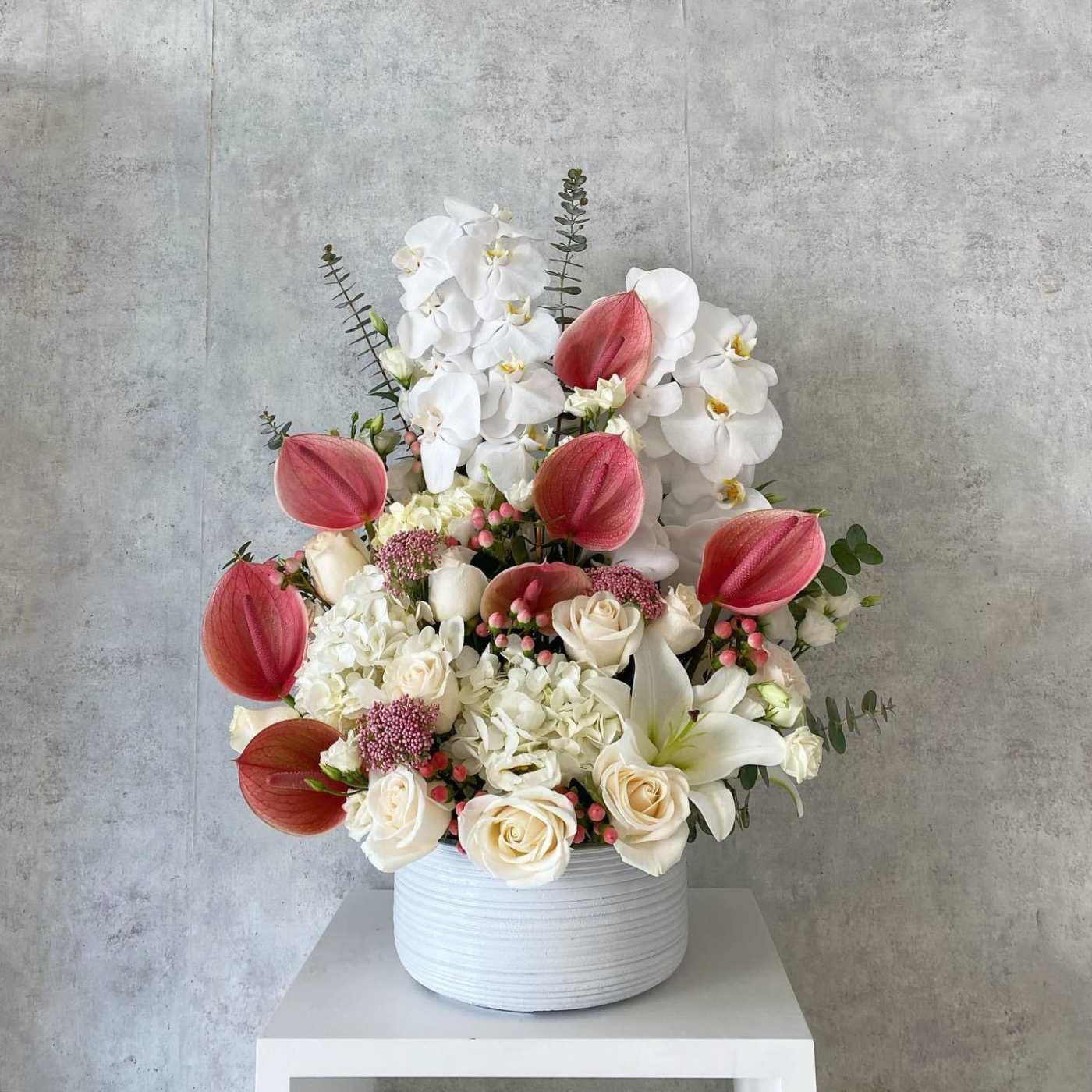 Mother’s Day Luxury Orchid & Anthurium Arrangement – Same Day Delivery Los Angeles
