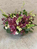 Pink Cymbidium Orchid Arrangement – Same Day Flower Delivery Los Angeles