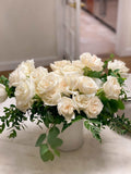 12 White Roses in Vase – Same Day Delivery Los Angeles