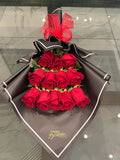 Mother’s Day 12 Red Roses Bouquet – Same Day Delivery Los Angeles