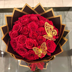 25 Red Roses Bouquet – Luxury mother's Day Flowers – Same Day Delivery Los Angeles