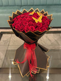 50 Red Roses Bouquet – Luxury mother's Day Flowers – Same Day Delivery Los Angeles